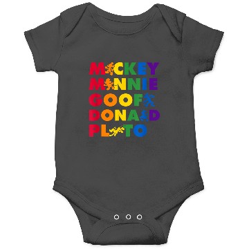 Discover Disneyss Mickey Friends Name Stack Pride Onesies