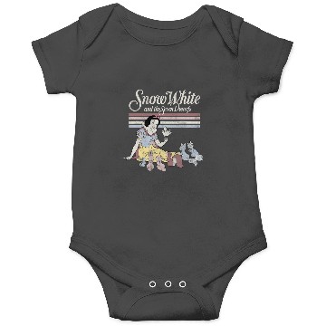 Discover Disney Snow White Critters  Stripe Graphic Onesies