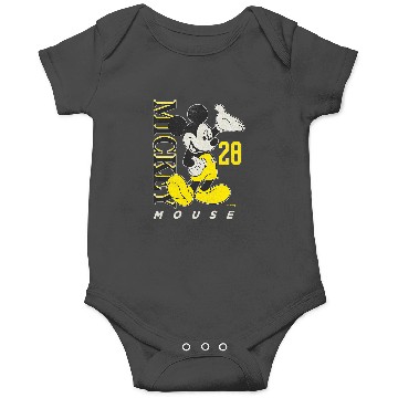 Discover Disney Mickey Mouse Vintages  28 blacks Yellow Onesies