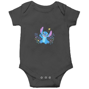 Discover Disney Stitch with Flowers Butterfly Easter Spring Vibes Onesies