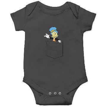 Discover Disneyss Pinocchio Jiminy Cricket Faux Pocket Onesies