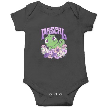Discover Disney Tangled Cute Pascal Floral Pastel Big Chest Portrait Onesies