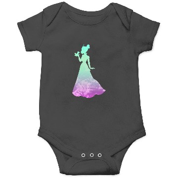 Discover Disney Princess Tiana Silhouette Pretty Tie Dye Onesies