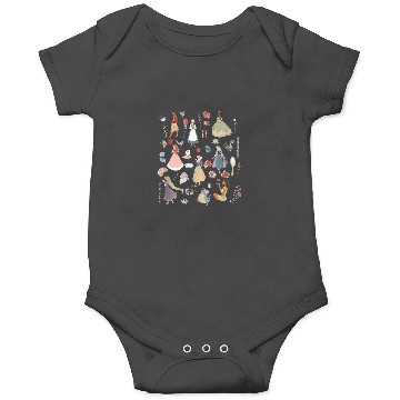 Discover Disney Princess  Collage Icons Group Shot Chest Onesies