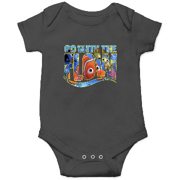 Discover Disneyss Pixars Finding Nemo Go With The Flow Logo Filled Onesies
