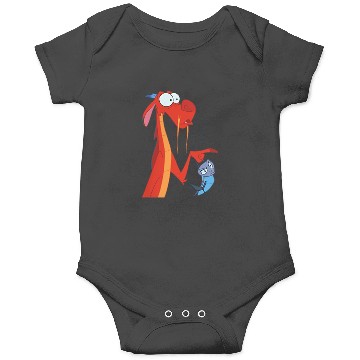 Discover Disneyss Mulan Mushu Cricket Pocket Onesies