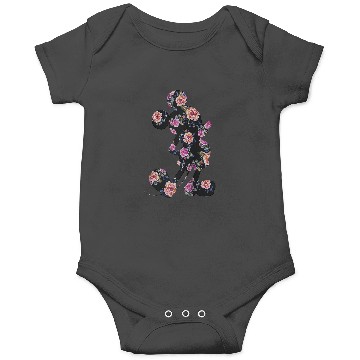 Discover Disney Floral Mickey Raglan Baseball Tee Onesies