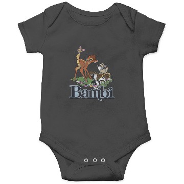 Discover Disney Bambi  Group Floral Poster Onesies