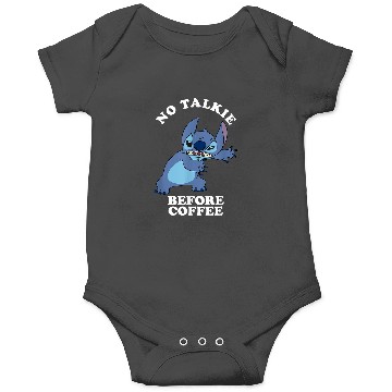 Discover Disney Lilo Stitch No Talkie Before Coffee Grumpy Alien Onesies
