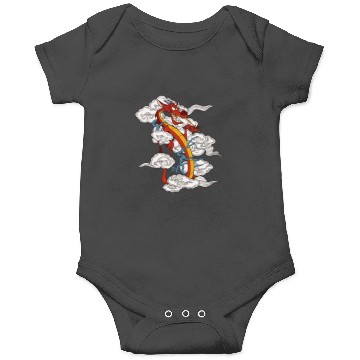 Discover Disney Mulan Chinese New Years Sassy Mushu Clouds Portrait Onesies