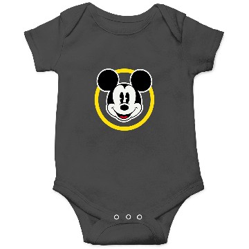 Discover Amazonss Essentials Disney Smiling Mickey in Yellow Circle Onesies