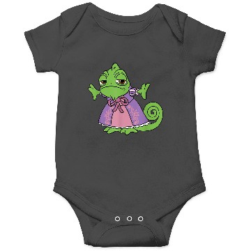 Discover Disneyss Tangled Cute Pascal Dressed Up Big Chest Portrait Onesies