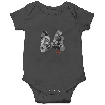 Discover Disney Minnie Mouse Classic Camouflage Bow Autograph Onesies