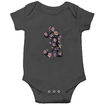 Discover Disney Floral Mickey Raglan Baseball Tee Onesies