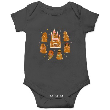 Discover Disney Princess Holiday Christmas Gingerbread Cookie Castle Onesies