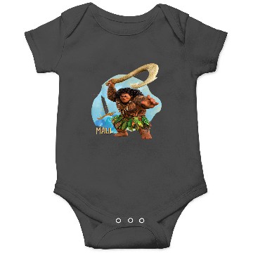 Discover Disneyss Moana 2 Action Pose Maui With Fish Hook Onesies