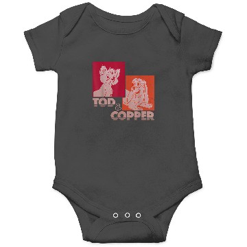Discover Disney The Fox and the Hound Tod & Copper Retro Onesies