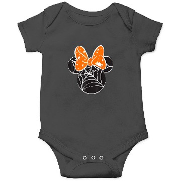 Discover Disney Mickey & Friends Halloween Minnie Spider Web Logo Onesies