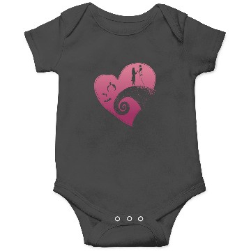 Discover Disney The Nightmare Before Christmas Jack and Sally Heart Onesies