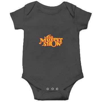 Discover Disney The Muppets  The Muppet Show Logo Orange Onesies