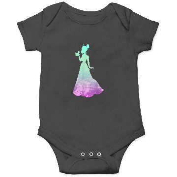 Discover Disney Princess Tiana Silhouette Pretty Tie Dye Onesies