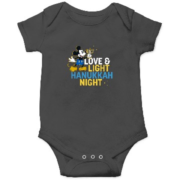 Discover Disney Mickey Mouse Love & Light Happy Hanukkah Onesies
