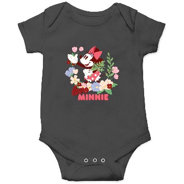 Discover Disney Love Minnie Mouse Botanical Garden Flowers Spring Onesies
