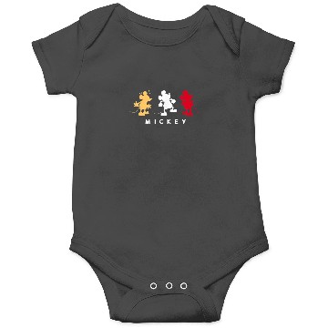 Discover Amazon Essentials Disney Mickey Silhouette Trio Onesies