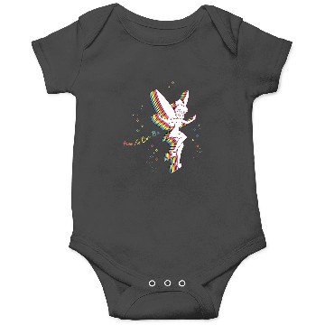 Discover Disneys Peter Pan Tinker Bell Rainbow Free As Can Be VNeck Onesies