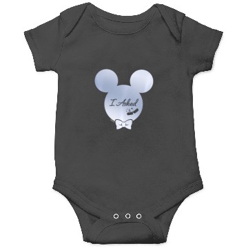 Discover Disney I Asked Proposal Engagement Ring Bow Tie Mickey Onesies