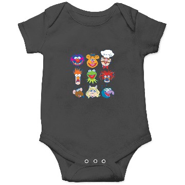 Discover Disney The Muppets Classic Characters Group Shot Logo Onesies