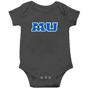 Discover Disney Pixar Monsters University Iconic Big Chest Text Logo Onesies