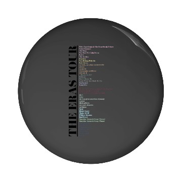 Discover eras tour UPDATED SETLIST Active Pin Buttons