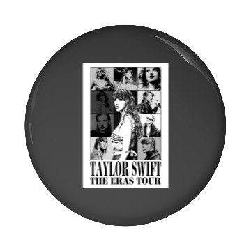 Discover eras tour black and white Pin Buttons