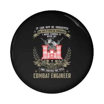 Discover It Cannot Be Inherited | Purchased Combat Engineer Pin Buttons