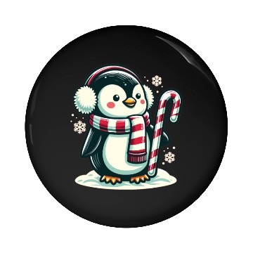 Discover Penguin Christmas Animals Cute Penguins Pin Buttons