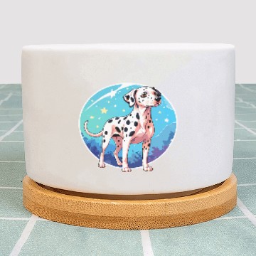 Discover Dalmatian Dog Watercolor Plant Pots