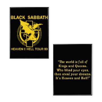 Discover 1980 Black Sabbath Heaven And Hell Tour Poster Set