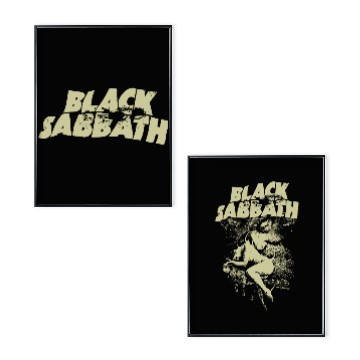 Discover Band Black Sabbath Music 90s Poster Set