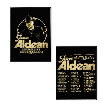 Discover Jason Aldean Highway Desperado Tour 2024 Double Sided Poster Set
