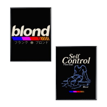 Discover Frank Ocean BLOND SELF CONTROL Poster Set