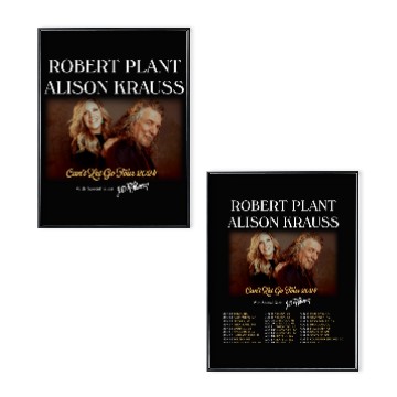 Discover Robert Plant and Alison Krauss 2024 Tour Double Sided Poster Set