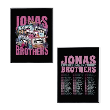 Discover Jonas Brothers Tour 2023 Poster Set, Jonas Brothers Five Albums One Night Tour Poster Set