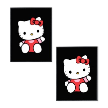 Discover Hello Kitty Red Men Zip Up Poster Set