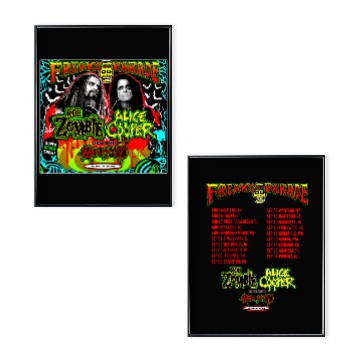 Discover Rob Zombie and Alice Cooper Freaks on Parade Tour Poster Set