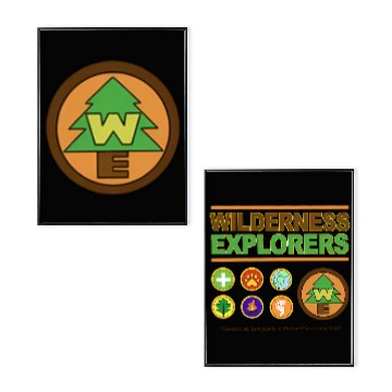 Discover Vintage Two Sided Disney Wilderness Explorer Badge Poster Set, Pixar Up Poster Set, Russell Poster Set, Disneyland Family Matching, Disney Trip 2024