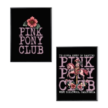 Discover Pink Pony Club Comfort Colors Poster Set, I'm Gonna Keep On Dancing, Midwest Princess 2024 Tour Poster Set, WLW Pride Music Poster Set