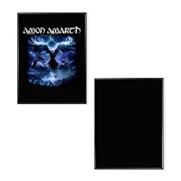Discover Amon Amarth Unisex Poster Set: Raven's Flight (Black) (back print)