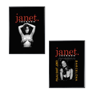 Discover JANET JACKSON 90s Rap Style Vintage Bootleg Poster Set