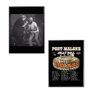 Discover Post Malone Jelly Roll Big As Stadium Tour 2025 Poster Set